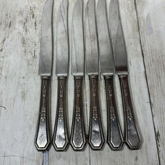 Knives Knife Insico Venture Stainless Steel Flatware Silverware Set of 6 - Picture 1 of 9